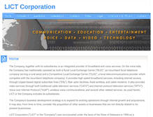Tablet Screenshot of lictcorp.com